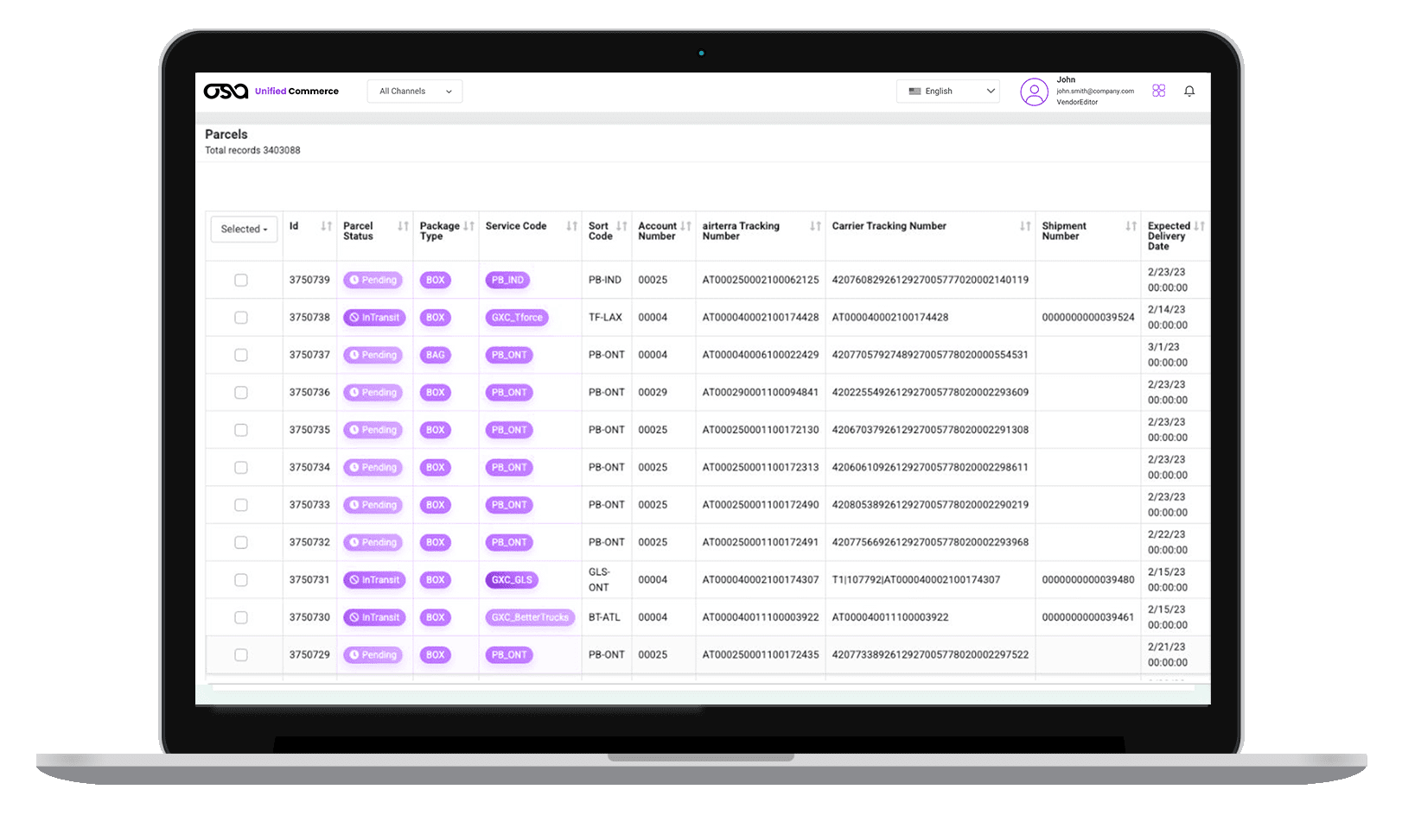 Osa Commerce Parcel Integration