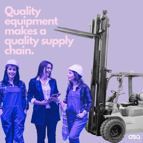 Quality equipment for a quality supply chain.